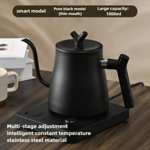 1L Smart Temperature Control Electric Gooseneck Kettle 220V/110V Stainless Steel
