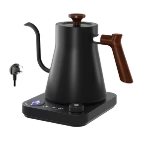 Electric Gooseneck Kettle 900ML Hand Brew Coffee Pot Smart Teapot Temperature